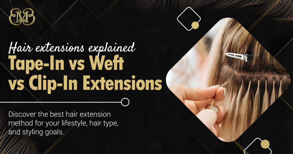 Hair Extensions Explained: Tape-In, Weft, Clip-In- Which Is Best?