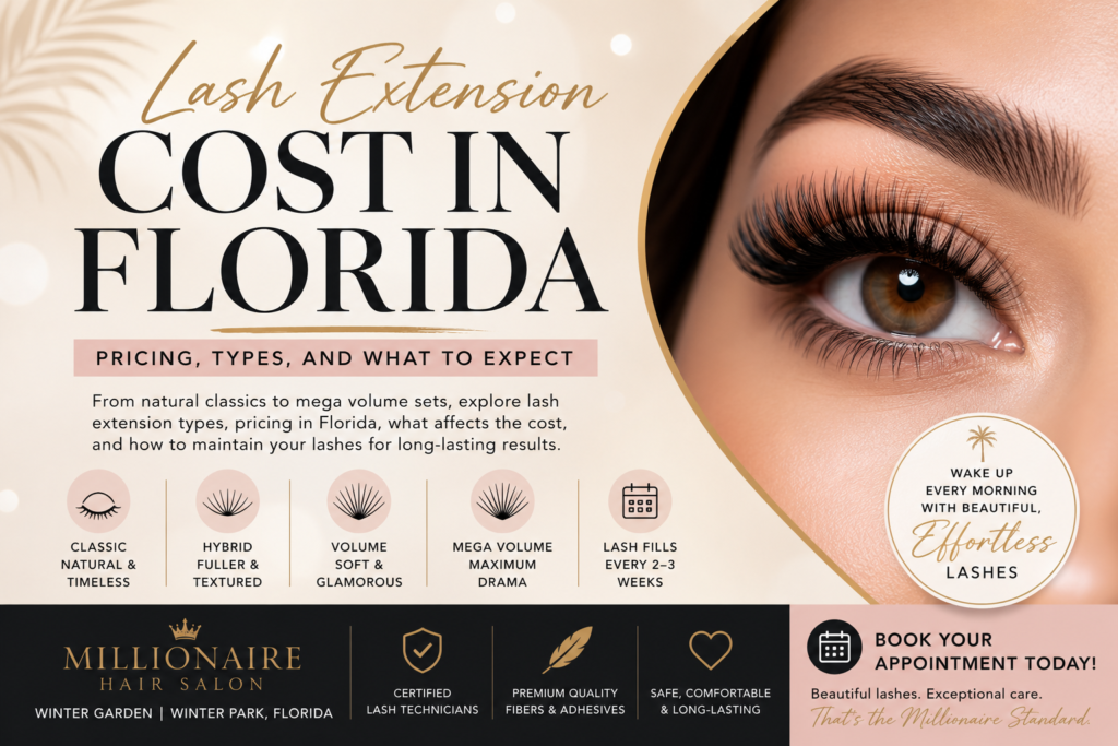 Lash Extension Cost in Florida Pricing, Types, and What to Expect